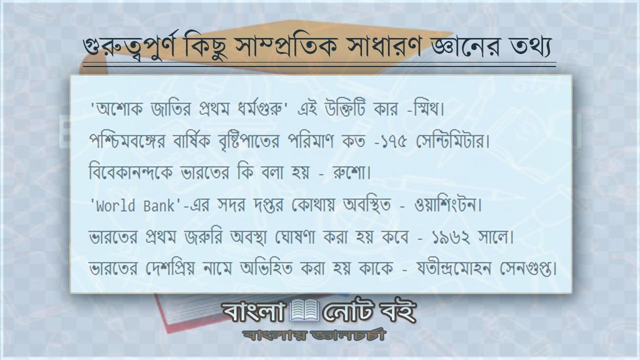 সাম্প্রতিক-কিছু-গুরুত্বপূর্ণ-সাধারণ-জ্ঞান-bangla-note-boi